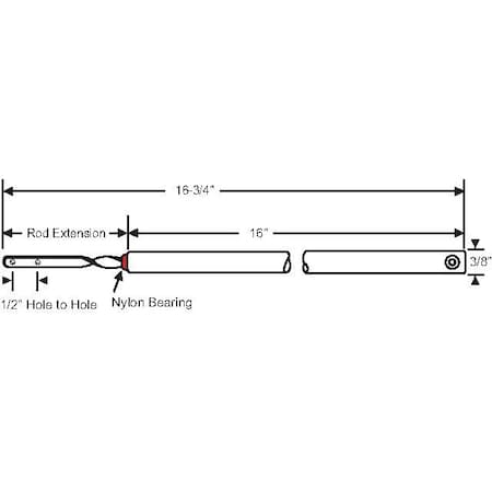 Strybuc 16in Spiral Bal. Red Bearing 74-S16R